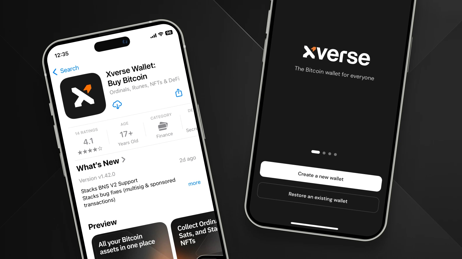 Step 2 of connecting a Hardware wallet on Xverse